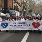 Manifestantes de 'Mos Movem' en Palma 