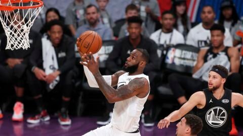 LeBron James, en acci&oacute;n durante el All Star 2018