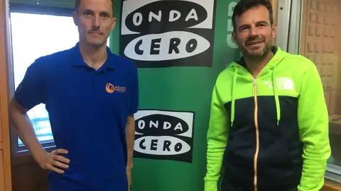 Fernando González, director de la carrera Transgrancaria 2018, y con David Arencibia, miembro del equipo Pío-Pío Trail Fernando González, director de la carrera Transgrancaria 2018, y con David Arencibia, miembro del equipo Pío-Pío Trail
