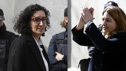 Marta Rovira y Marta Pascal tras declarar ante el juez Marta Rovira y Marta Pascal tras declarar ante el juez