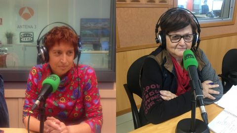 Representantes de colectivos feministas convocantes en Canarias de la Huelga del 8 de Marzo