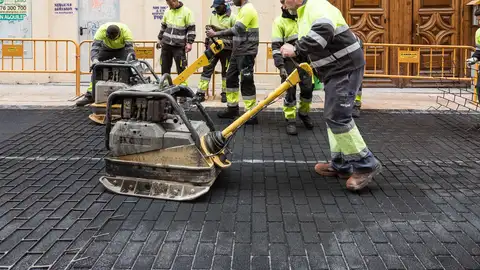 Obras en Espoz y Mina Obras en Espoz y Mina