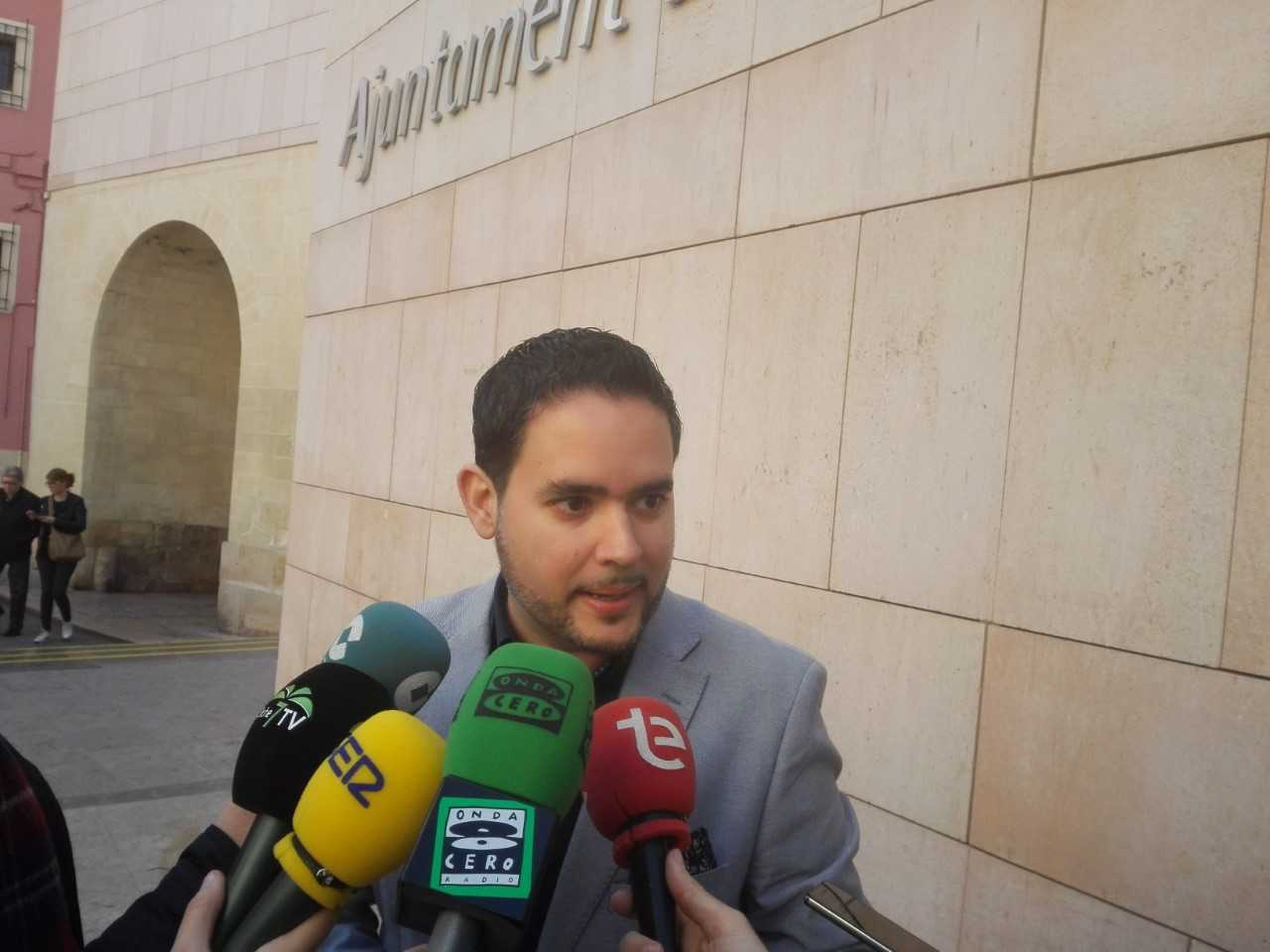 David Caballero, portavoz de Cs Elche David Caballero, portavoz de Cs Elche