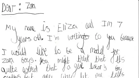 Carta de Eliza a Zara Carta de Eliza a Zara