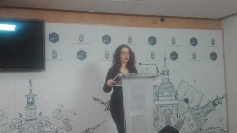 Sara Mart&iacute;nez, portavoz del equipo de gobierno del Ayuntamiento