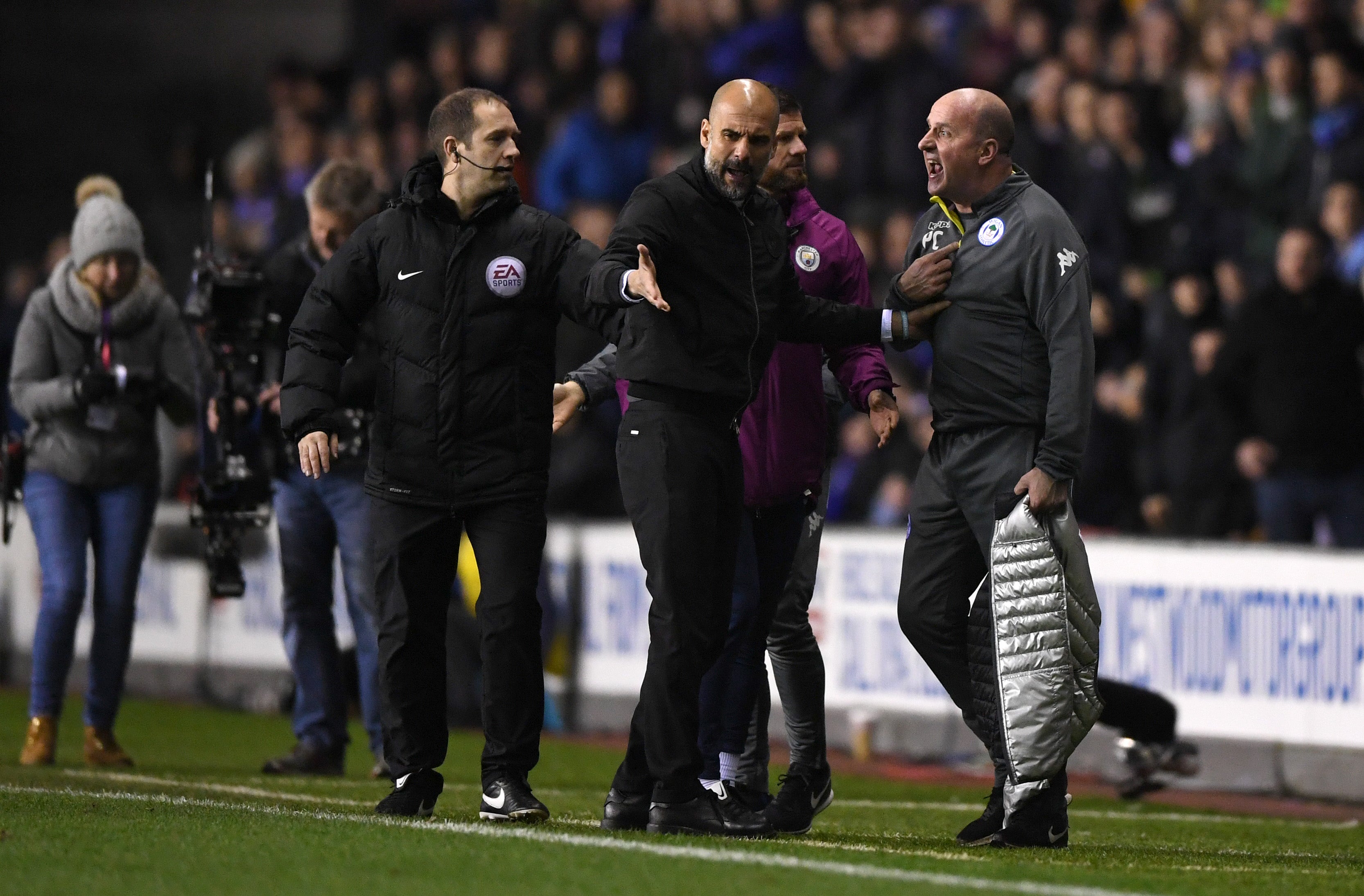 Guardiola, tras la eliminación en la FA Cup: "Enhorabuena al Wigan, anotaron en su único tiro a puerta" Guardiola, tras la eliminación en la FA Cup: "Enhorabuena al Wigan, anotaron en su único tiro a puerta"