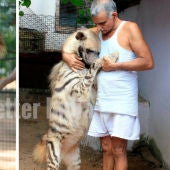 Un hombre indio abre un "orfanato" de animales salvajes en su casa