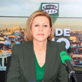 La ministra de Defensa, María Dolores de Cospedal, durante una entrevista en Onda Cero