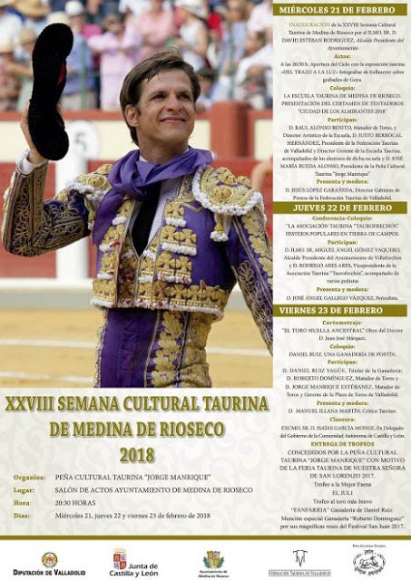 Medina de Ríoseco acoje esta semana uno de los eventos taurinos más importantes a nivel nacional Medina de Ríoseco acoje esta semana uno de los eventos taurinos más importantes a nivel nacional