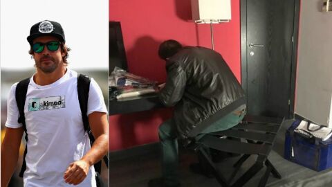 Fernando Alonso y su control antidoping