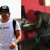 Fernando Alonso y su control antidoping