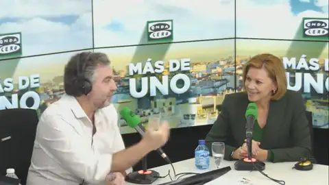 María Dolores de Cospedal: "Es absolutamente falso lo que dijo El Bigotes sobre mi marido. Yo me puedo defender, mi familia no" María Dolores de Cospedal: "Es absolutamente falso lo que dijo El Bigotes sobre mi marido. Yo me puedo defender, mi familia no"