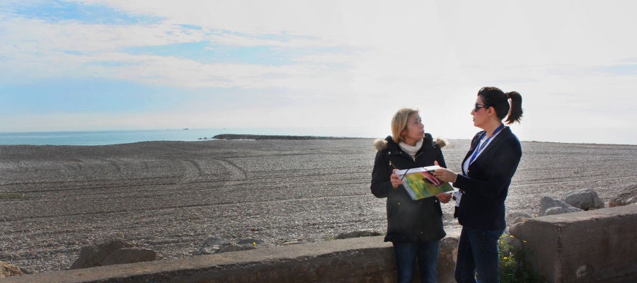 Playa en la que se realizará la plantación. Playa en la que se realizará la plantación.