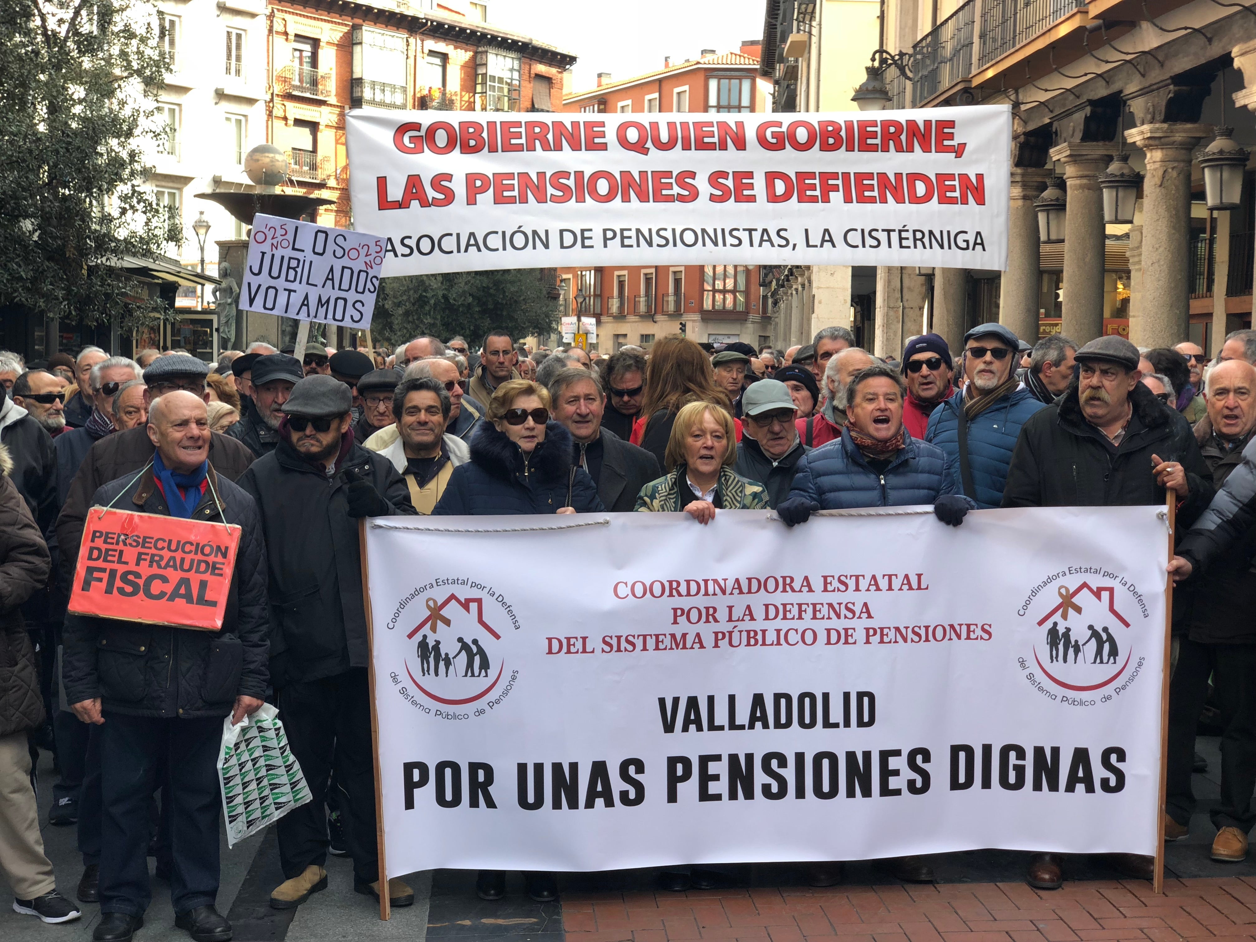 Los pensionistas, en la calle por dignidad Los pensionistas, en la calle por dignidad