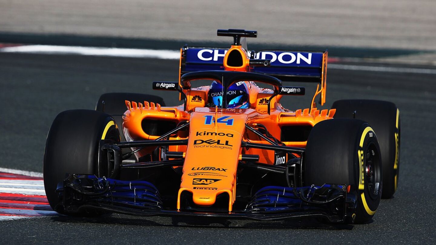 Fernando Alonso rueda por primera vez con el McLaren MCL33