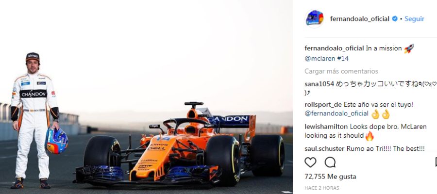Hamilton desea suerte a Alonso Hamilton desea suerte a Alonso