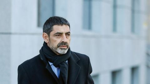 El exjefe de los Mossos d'Esquadra Josep Lluis Trapero a su llegada a la Audiencia Nacional
