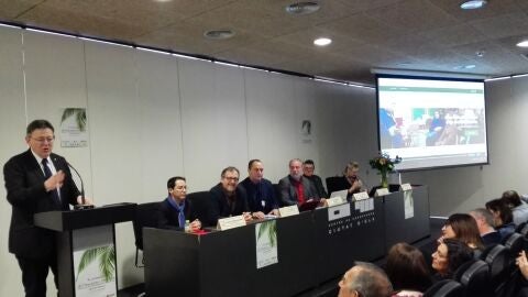Ximo Puig durante su intervenci&oacute;n en las X Jornadas de Directores de Secundaria de la Comunitat