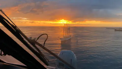 El buque escuela Juan Sebastián de Elcano entrando en la bahía de la Luz en Las Palmas de Gran Canaria el JUeves 22/02/2018 El buque escuela Juan Sebastián de Elcano entrando en la bahía de la Luz en Las Palmas de Gran Canaria el JUeves 22/02/2018