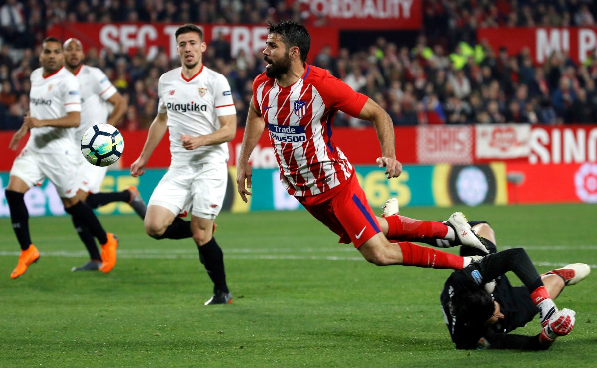 Le pitan al Atlético su primer penalti a favor de la Liga tras 24 jornadas jugadas Le pitan al Atlético su primer penalti a favor de la Liga tras 24 jornadas jugadas