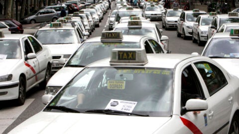 MADRID-TAXI-MANIFESTACION