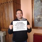 Eduardo Ibáñez de la Plataforma No al Cierre, Sí al Futuro, estuvo hoy en Palencia en la Onda.