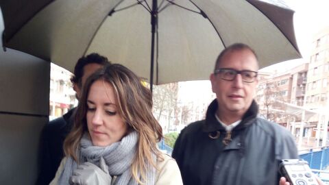 Los concejales del PP junto al parking de Jos&eacute; Zorrilla