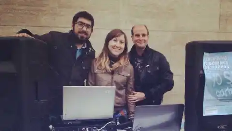 Los tres extrabajadores de Radio Jove Elx Los tres extrabajadores de Radio Jove Elx