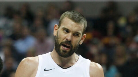 Marc Gasol durante un partido de los Grizzlies