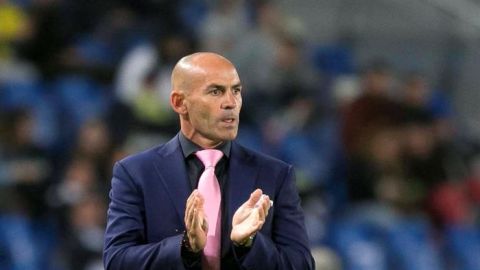 El entrenador de la UD Las Palmas, Paco J&eacute;mez. 