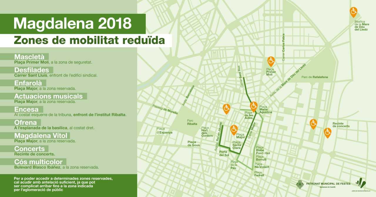 Castellón prepara su Magdalena más accesible para personas con movilidad reducida Castellón prepara su Magdalena más accesible para personas con movilidad reducida