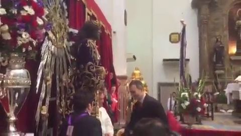 El rey Felipe VI acude a la bas&iacute;lica de Jes&uacute;s de Medinaceli