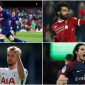 Cavani, Messi, Kane y Salah