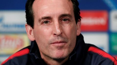 Unai Emery en rueda de presna