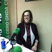Ángeles Armisén, presidenta de la Diputación, estuvo hoy en Palencia en la Onda.