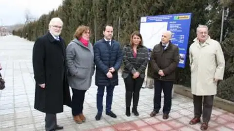 La Consejera de Fomento durante su visita a Herencia La Consejera de Fomento durante su visita a Herencia