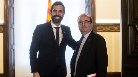 Roger Torrent y Miquel Iceta
