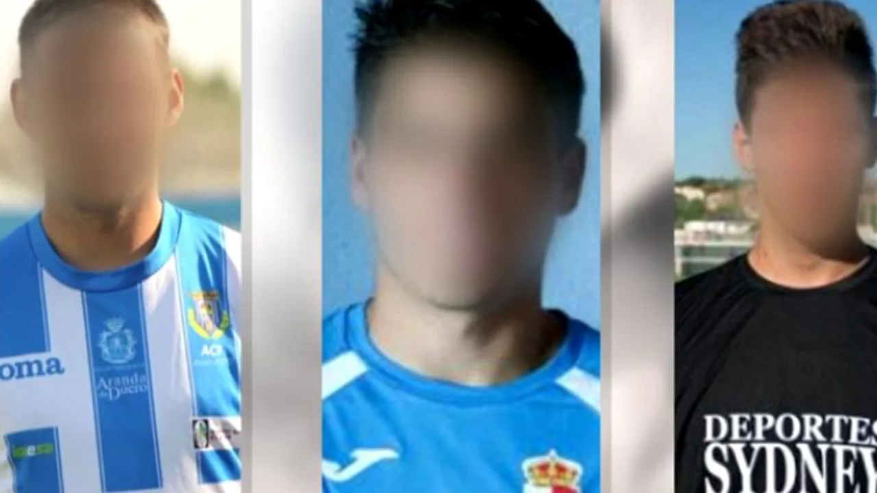 Imagen difuminada de los exjugadores de la Arandina