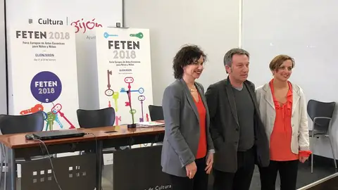 Montserrat López, Humberto Fernández Iglesias y Raquel Huergo Balance de FETEN 2018