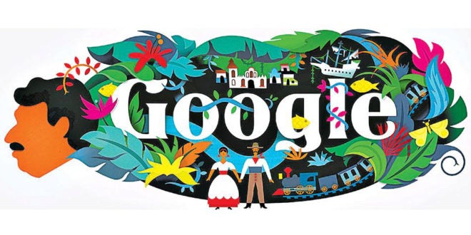 Google dedica su doodle a Gabriel García Márquez en el 91º aniversario de su nacimiento Google dedica su doodle a Gabriel García Márquez en el 91º aniversario de su nacimiento