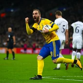 HIguaín celebra un gol HIguaín celebra un gol