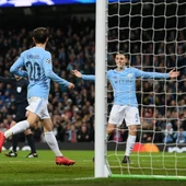 El Manchester City celebra un gol El Manchester City celebra un gol