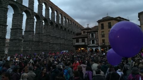 Manifestaci&oacute;n del D&iacute;a de la Mujer en Segovia