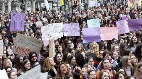 Protestas en Zaragoza por el 8 de marzo