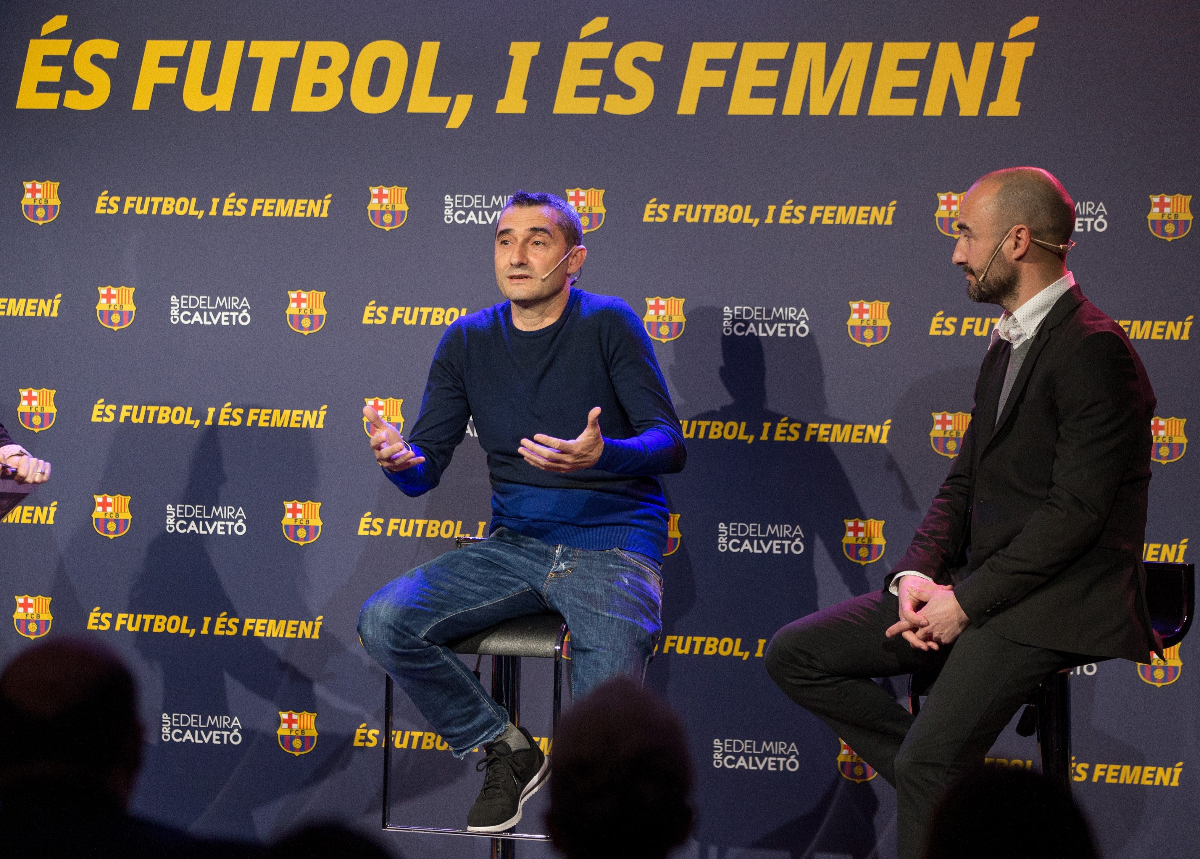 Valverde: "Me gusta ver fútbol femenino. La distancia entre el femenino y el masculino es muy cercana" Valverde: "Me gusta ver fútbol femenino. La distancia entre el femenino y el masculino es muy cercana"