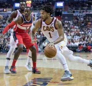 Derrick Rose, durante un partido de los Cavaliers Derrick Rose, durante un partido de los Cavaliers