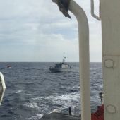 Barco de Proactiva Open Arms en aguas libias