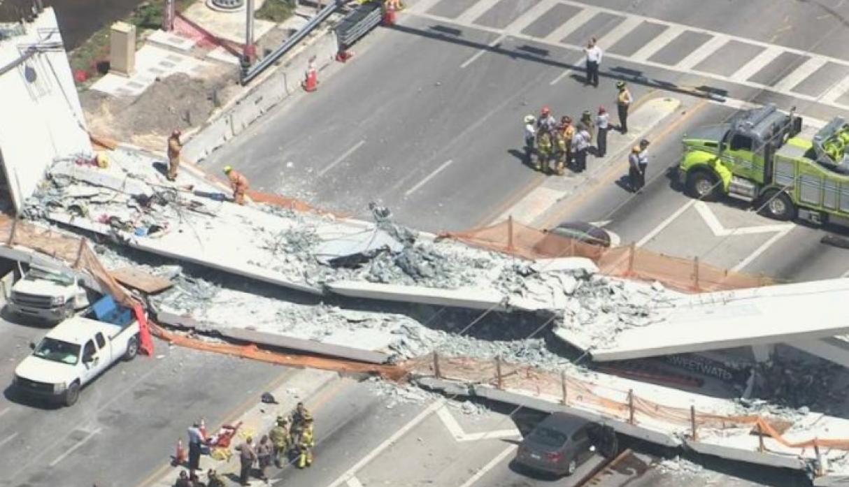 Uno de los ingenieros del puente derrumbado de Miami alertó de un crujido días antes de fatal accidente Uno de los ingenieros del puente derrumbado de Miami alertó de un crujido días antes de fatal accidente