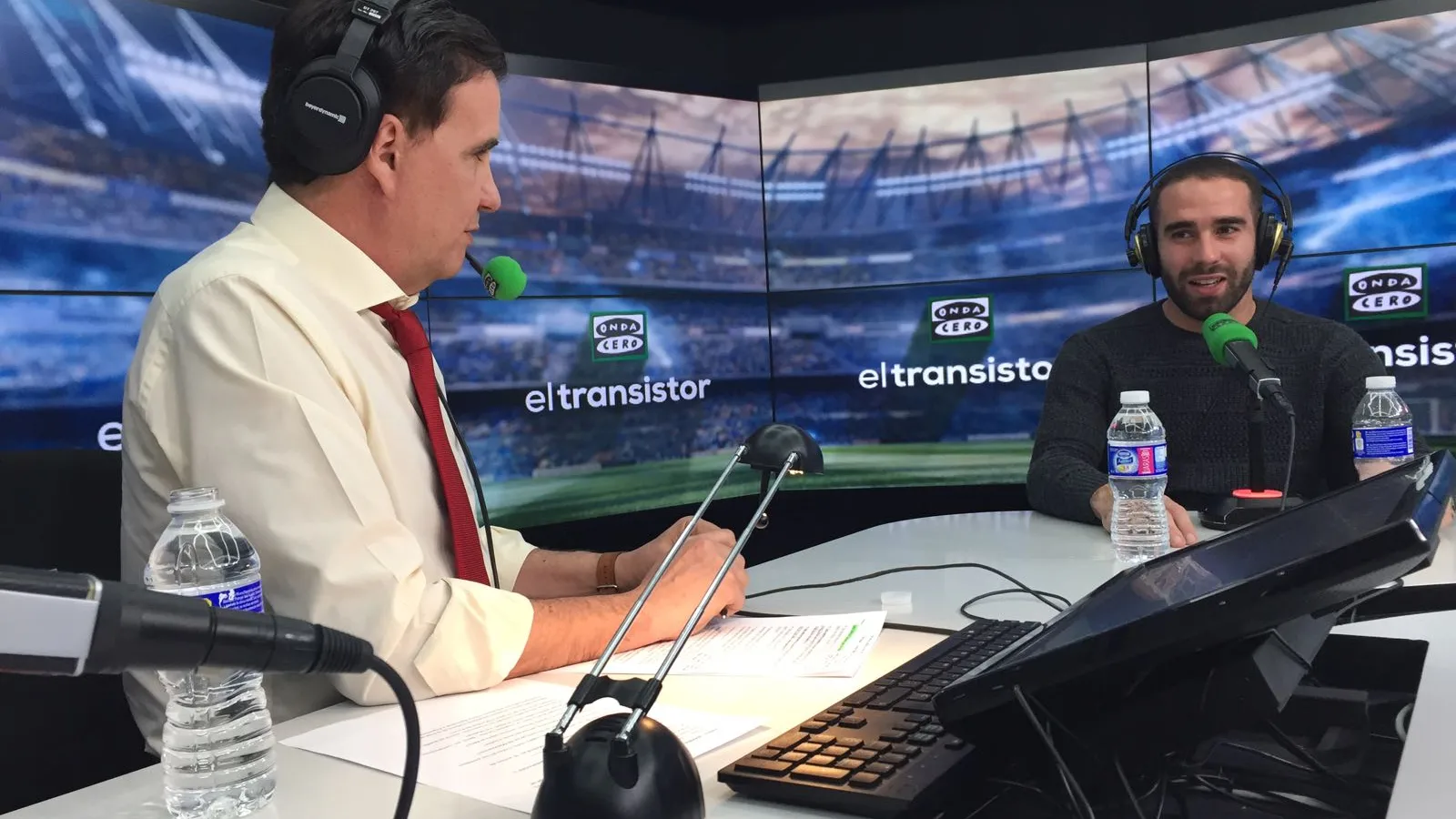 El lateral del Real Madrid, Dani Carvajal, en El Transistor. El lateral del Real Madrid, Dani Carvajal, en El Transistor.