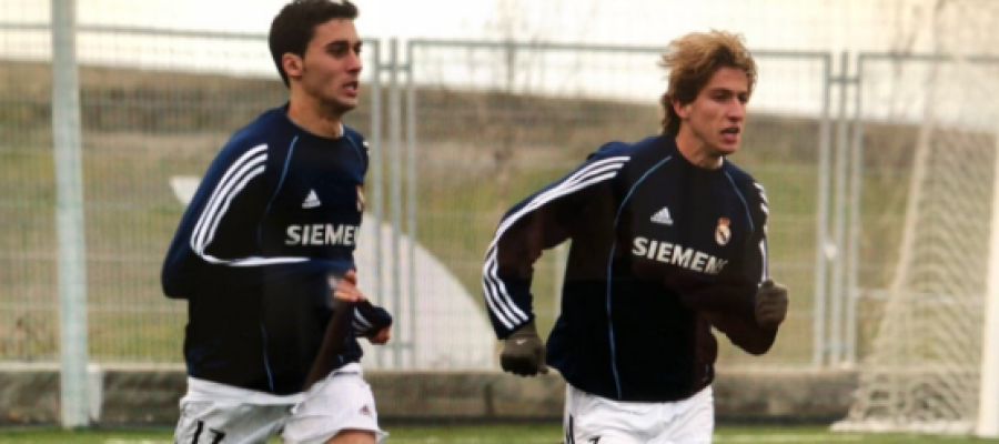 Álvaro Arbeloa con Filipe Luis. Álvaro Arbeloa con Filipe Luis.